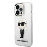 Apple iPhone 14 Pro Max KARL LAGERFELD KLHCP14XHNIKTCT TPU Hátlap - Átlátszó