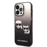 Apple iPhone 14 Pro Max KARL LAGERFELD KLHCP14XTGKCK TPU Hátlap - Fekete