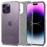 Apple iPhone 14 Pro Max, Szilikon tok, Spigen Liquid Crystal Glitter, átlátszó (RS125146) - Telefontok