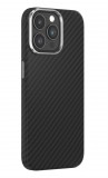 Apple iPhone 15 Devia Carbon Fiber Magsafe Ultra Slim Hátlap - Fekete