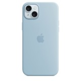 Apple iPhone 15 Plus, MagSafe, Gyári, Szilikon, Világoskék, Mobiltelefon tok