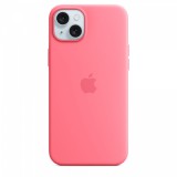 Apple iPhone 15 Plus, MagSafe, Szilikon, Gyári, Pink, Mobiltelefon tok