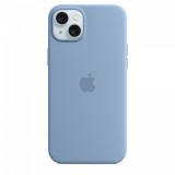 Apple iPhone 15 Plus, MagSafe, Szilikon, Gyári, Winter blue, Mobiltelefon tok