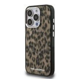 Apple iPhone 15 Pro KARL LAGERFELD KLHMP15LHDLEOICW Magsafe IML Hátlap - Barna