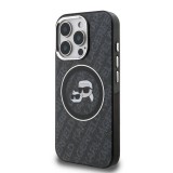 Apple iPhone 15 Pro KARL LAGERFELD KLHMP15LHMKBKCHK Magsafe IML Hátlap - Fekete