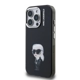 Apple iPhone 15 Pro KARL LAGERFELD KLHMP15LHMKIAQK IML Hátlap - Fekete