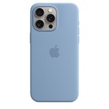 Apple iPhone 15 Pro Max Silicone Case with MagSafe Winter Blue MT1Y3