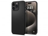 Apple iPhone 15 Pro Max ütésálló hátlap - Spigen Liquid Air - fekete