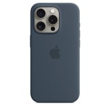 Apple iPhone 15 Pro Silicone Case with MagSafe Storm Blue mt1d3