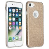 Apple iPhone 15 Pro, Szilikon tok, csillogó, Forcell Shining, arany