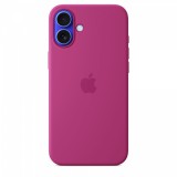 Apple iPhone 16 Plus, MagSafe, Szilikon, Gyári, Fuchsia, Mobiltelefon tok
