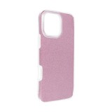 Apple iPhone 16 Pro Max csillámos hátlap tok, rózsaszín