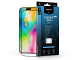 Apple iPhone 16 Pro Max edzett üveg képernyővédő fólia - MyScreen Protector Diamond Glass Lite Edge2.5D Full Glue - fekete