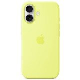 Apple iPhone 17 gyári szilikon tok, MagSafe, neonsárga