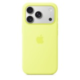 Apple iPhone 17 Pro, MagSafe, Szilikon, Gyári, Neon sárga, Mobiltelefon tok