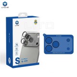 Apple iPhone 17 Pro Max Lito 3D Clear Full Kameravédő Üvegfólia - Halványkék