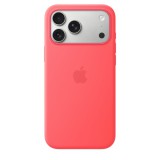 Apple iPhone 17 Pro Max Silicone Case with MagSafe Bright Guava MHW64