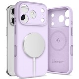 Apple iPhone 17 Pro Max Tech-Protect Silicon Magsafe Hátlap - Lila