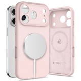 Apple iPhone 17 Pro Max Tech-Protect Silicon Magsafe Hátlap - Rózsaszín