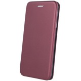 Apple iPhone 17 Pro, Oldalra nyíló tok, stand, Forcell Elegance, bordó