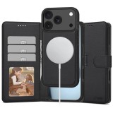 Apple iPhone 17 Pro Tech-Protect MagSafe Könyvtok - Fekete