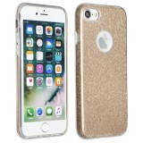 Apple iPhone 17, Szilikon tok, csillogó, Forcell Shining, arany