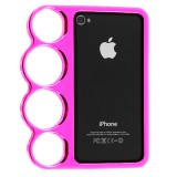 Apple iPhone 4 /4S, Műanyag hátlap védőtok, boxer kialakítás, pink (38444) - Telefontok