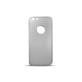 Apple iPhone 6 Plus / 6S Plus, TPU szilikon tok, Full Cover, karbon minta, ezüst (51581) - Telefontok