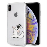 Apple iPhone XS Max KARL LAGERFELD KLHCI65CFNRC TPU Hátlap - Átlátszó