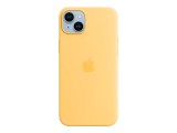 Apple leather cover with MagSafe for iPhone 14 Plus - sunglow