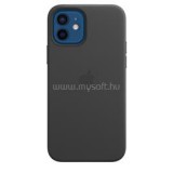 Apple MagSafe Black iPhone 12/12 Pro fekete bőr hátlap (MHKG3ZM/A)