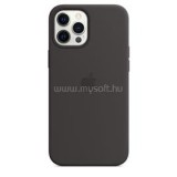 Apple MagSafe Black iPhone 12 Pro Max fekete szilikon hátlap (MHLG3ZM/A)