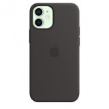 Apple MagSafe-rögzítésű iPhone 12 mini szilikontok fekete (mhkx3zm/a) (mhkx3zm/a) - Telefontok