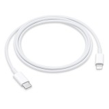 Apple USB Type-C apa - Lightning apa Adat és töltő kábel - Fehér (1m) (MUQ93ZM/A)