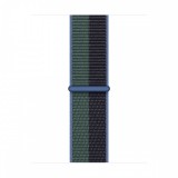 Apple Watch 41mm, Fekete-Zöld, Óraszíj