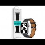 Apple Watch bőr szíj - Devia Elegant PU Leather Watch Band - 38/40/41 mm - fekete (ST365386)