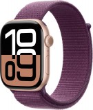 Apple Watch S10 Cellular 46mm Rose Gold Alu Case with Plum Sport Loop MWY83