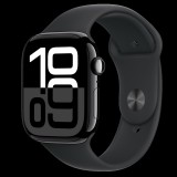 Apple Watch S10 GPS 46mm fekete alumíniumtok, fekete sport M/L (APPLE-MWWQ3QH)