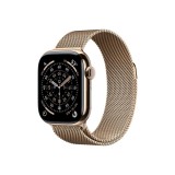 Apple Watch S11 Cellular 42mm Gold Titanium Case with Gold Milanese Loop MF8Y4