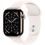Apple Watch S11 Cellular 42mm Gold Titanium Case with Light Blush Sport Band M/L MF8X4