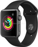 Apple Watch S3 42mm asztroszürke alumíniumtok, fekete sportszíjjal (MTF32MP/A)