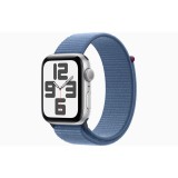 Apple Watch SE (2023) GPS 44mm ezüst alumíniumtok, télkék sportpánt