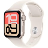 Apple Watch SE (2025) 44mm csillagfény alumínium tok, csillagfény sportszíj (M/L)
