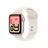 Apple Watch SE 3, 40 mm, GPS, Alumínium, Csillagfény, Okosóra, Csillagfény szilikon szíjjal