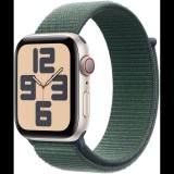 Apple Watch SE Cellular 44mm Starlight Aluminium Case with Lake Green Sport Loop (MXGV3QH/A)