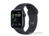 Apple Watch SE2 GPS, 40mm, Éjfekete alumínium tok, Éjfekete sportszíjjal