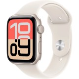 Apple Watch SE3 (2025) GPS 44mm Starlight Aluminium Case with Starlight Sport Band M/L MEHJ4