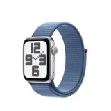 Apple Watch SE3 GPS 40mm Silver Alu Case with Winter Blue Sport Loop MRE33