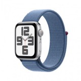 Apple Watch SE3 GPS 44mm Silver Alu Case with Winter Blue Sport Loop MREF3