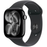 Apple Watch Series 11 42mm okosóra fekete alumínium tokkal (black) fekete S/M sport pánttal (sport black S/M) - Apple Garancia
